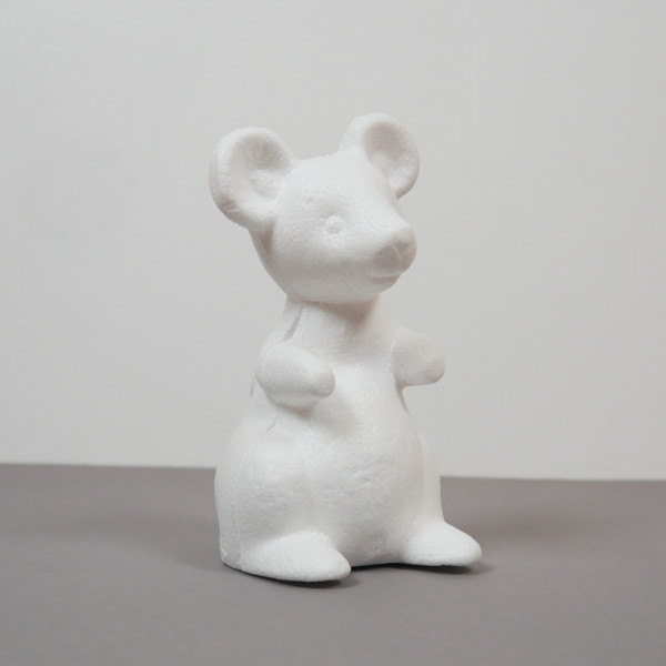 Styroporfigur Maus – zum Basteln und Gestalten