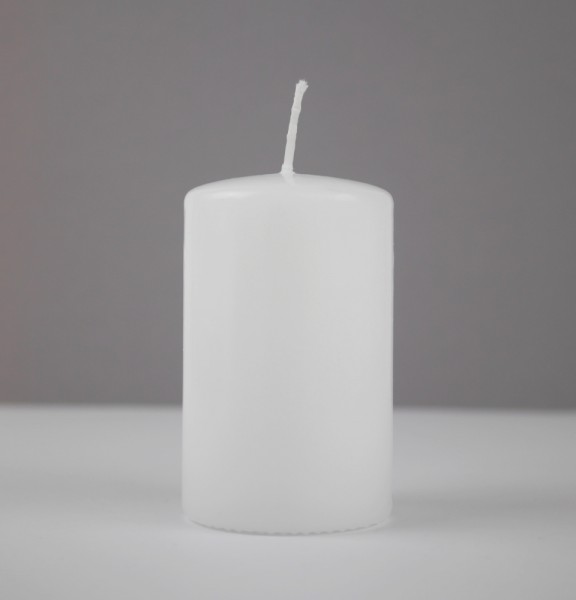 Stumpen Kerze weiß 100 x 60 mm