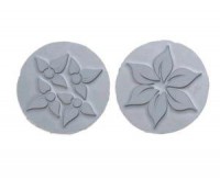 Reliefeinlage rund Blumen 2 Stk. Reliefeinlage rund Blumen 2 Stk.