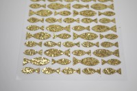 Fisch Flitter Sticker, gold Fisch Flitter Sticker, gold