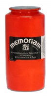 Grabkerze Memoriam Nr. 73, rot, 6 Tage Brenndauer, Aeterna Grabkerze Memoriam Nr. 73, rot, 6 Tage Brenndauer, Aeterna