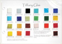 Tiffany Glas Mustertafel Tiffany Glas Mustertafel