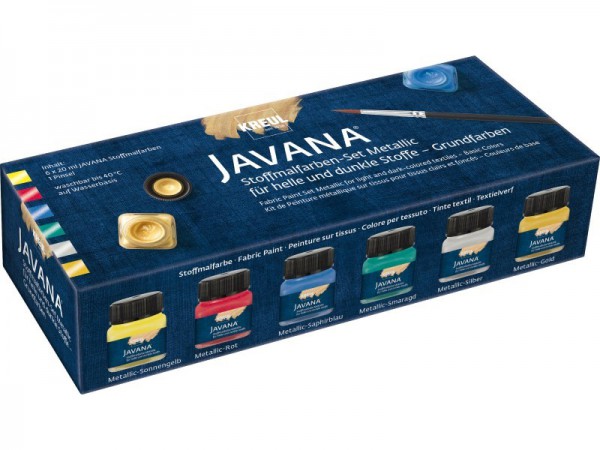 Javana Stoffmalfarben Metallic 6er-Set