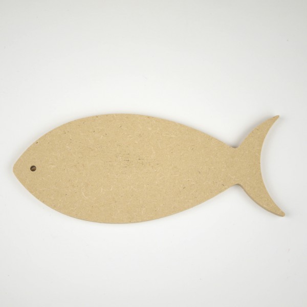 Holzmotiv Fisch zum Basteln und Gestalten