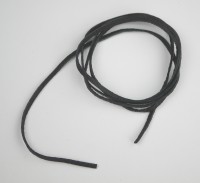 Lederband eckig schwarz Lederband eckig schwarz