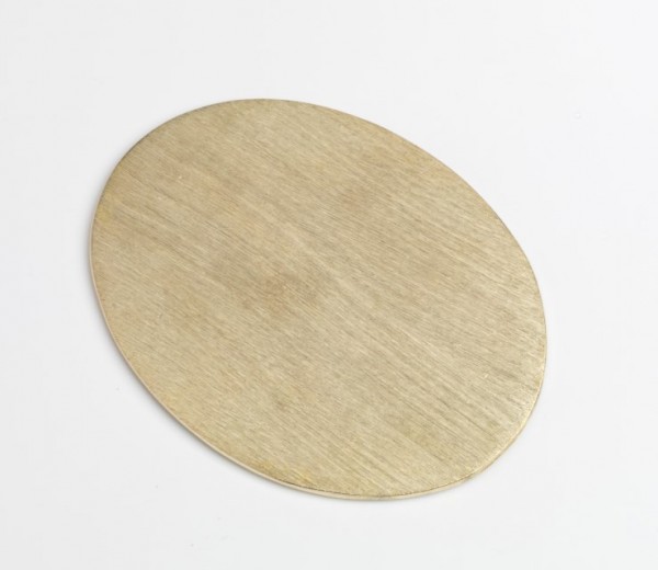 Teller oval Alu gold 13,5x10 cm
