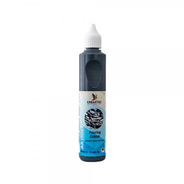 Pouring Farbe - Schwarz