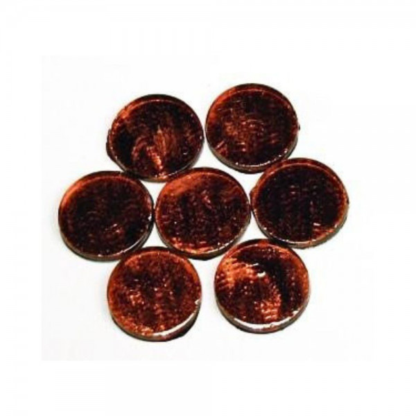 Selbstklebendes Spiegelmosaik - Ø 10 mm - Rot