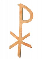 Christusmonogramm aus Wachs Christusmonogramm aus Wachs