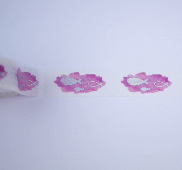 Washi Tape Fische rosa