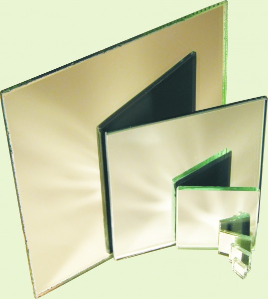Spiegel silber 50x50mm; 100x100mm; 150x150mm