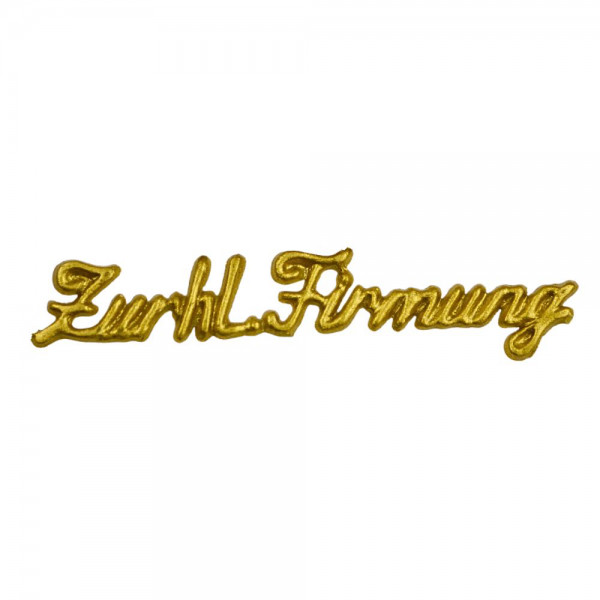 Wachsschriftzug – Zur hl. Firmung – Gold