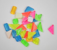 Mosaik Soft Glas poly neon bunt mix nachtleuchtend Mosaik Soft Glas poly neon bunt mix nachtleuchtend