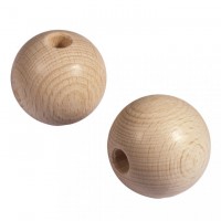 Rohholz-Kugeln, durchgebohrt 50 mm Rohholz-Kugeln, durchgebohrt 50 mm