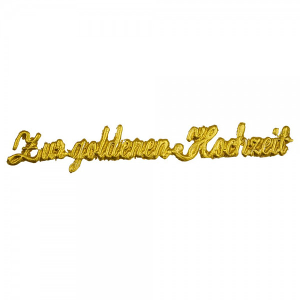 Wachsschriftzug – Zur goldenen Hochzeit – Gold