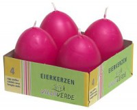 Eierkerzen 4er Pack, pink Eierkerzen 4er Pack, pink