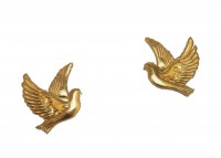 Wachs Taubenpaar glänzend, 2,5 cm x 2,3 cm Wachs Taubenpaar glänzend, 2,5 cm x 2,3 cm