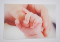 Wachsbild Babyhände Wachsbild Babyhände