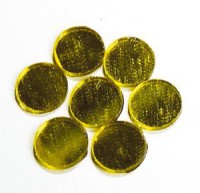 Spiegelmosaik rund 10 mm gold Spiegelmosaik rund 10 mm gold