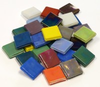 Eis Glas opak 15x15x4mm - Bunt Mix Eis Glas opak 15x15x4mm - Bunt Mix