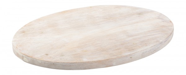 Teller Holz hell oval 17x12 cm
