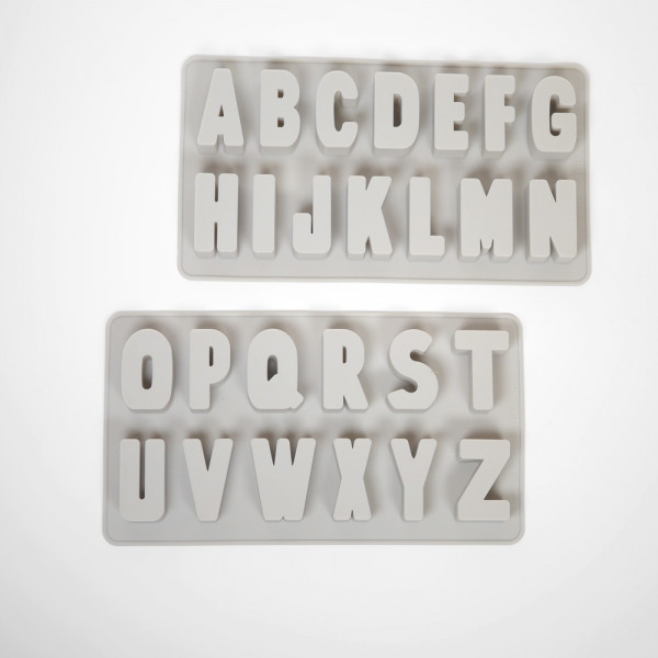 Silikon Gießform Buchstaben für Gips Beton