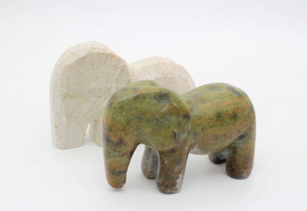 Speckstein Tierfigur Elefant