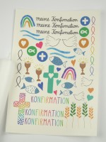 Kerzentattoos Konfirmation für Stabkerzen Kerzentattoos Konfirmation für Stabkerzen