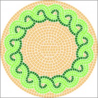 Mosaik Vorlagen - Traiani | 40x40 cm Mosaik Vorlagen - Traiani | 40x40 cm
