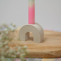 Silikon Gießform Regenbogen Kerzenhalter Silikon Gießform Regenbogen Kerzenhalter