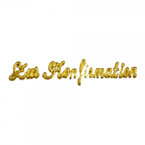 Wachsschriftzug – Zur Konfirmation – Gold