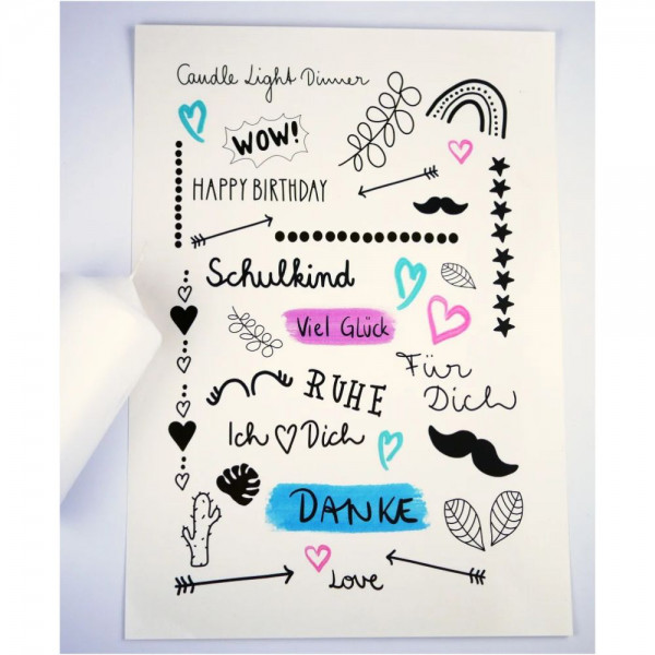 Kerzentattoos Mix Design für Stabkerzen