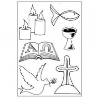 Stempel christliche Symbole Stempel christliche Symbole