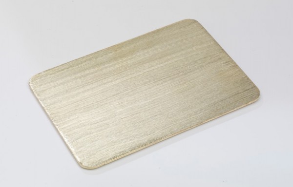 Teller Alu gold 20,5x14 cm