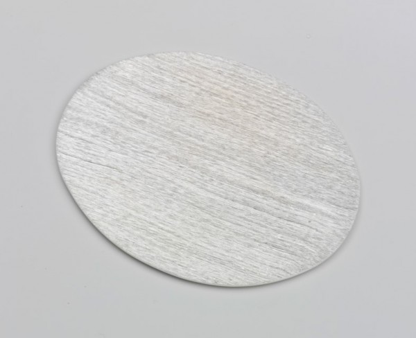 Teller oval Alu silber 13,5x10 cm