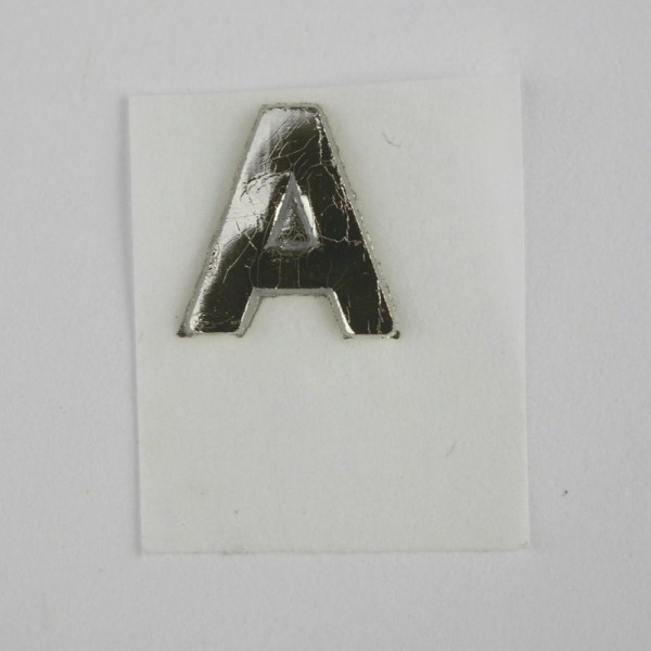 Wachsbuchstabe A – Silber Glänzend – 8 mm