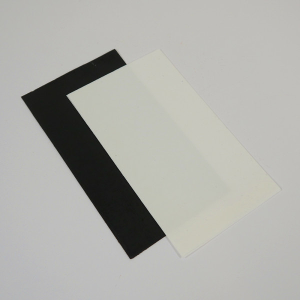 Wachsplatten 2er Set weiß und schwarz