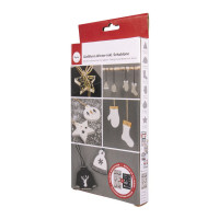 Silikon Gießform Winter mit Schablone Silikon Gießform Winter mit Schablone