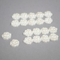 Wachs Rosen 1 cm elfenbein für Kerzen Wachs Rosen 1 cm elfenbein für Kerzen