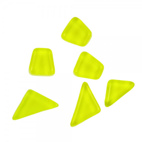 Soft Glas Polygonal Neon - Gelb