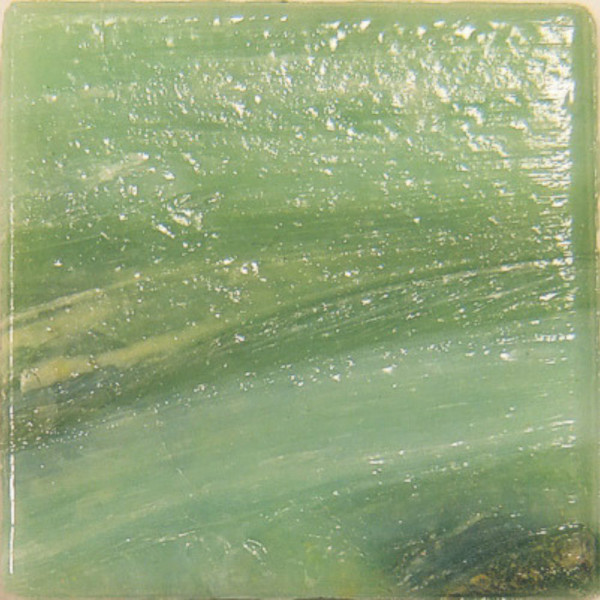 Murano Glas 20 x 20 mm - Marmoriert - Farngrün