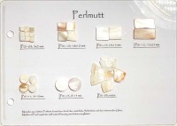 Perlmutt Mustertafel Perlmutt Mustertafel