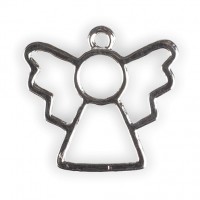 Anhänger aus Metall Schutzengel silber Anhänger aus Metall Schutzengel silber