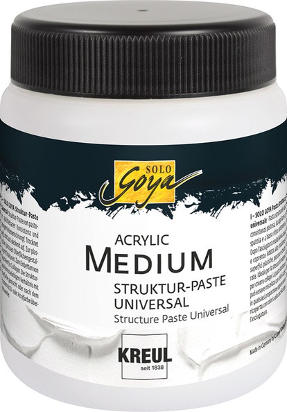 Solo Goya Acrylic Medium Struktur-Paste Universal 250 ml