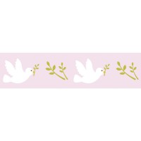 Washi Tape Taube mit Olivenzweig rosa Washi Tape Taube mit Olivenzweig rosa