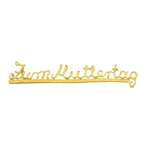 Wachsschriftzug – Zum Muttertag – Gold
