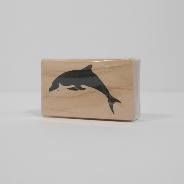 Encaustic Holzstempel - Delfin