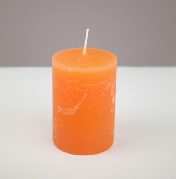 Kerze Rustic orange in verschiedenen Größen