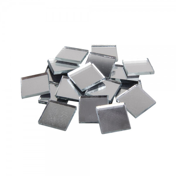 Spiegelmosaik - 15 x 15 x 2 mm - Silber