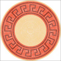 Mosaik Vorlagen - Bachus l ∅ 60cm Mosaik Vorlagen - Bachus l ∅ 60cm